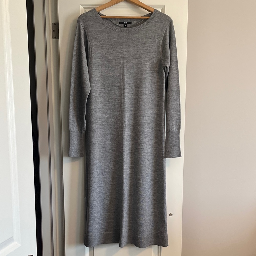 UNIQLO Gray Sweater Dress